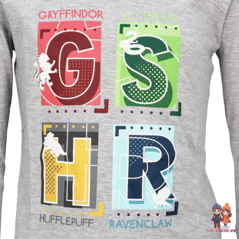 Harry Potter Hogwarts Gryffindor Jungen langarm T-Shirt Shirt - WS-Trend.de Gr. 104-134