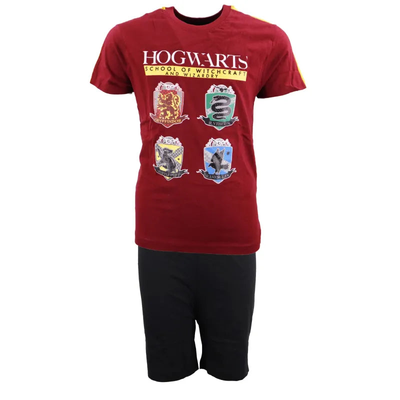 Harry Potter Hogwarts Kinder Schlafanzug Pyjama - WS-Trend.de kurzarm 134 -164 Baumwolle