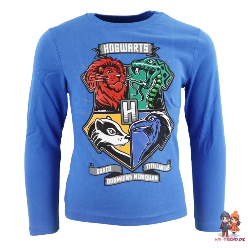 Harry Potter Hogwarts Kinder Schlafanzug Pyjama - WS-Trend.de langarm 104-134 baumwolle