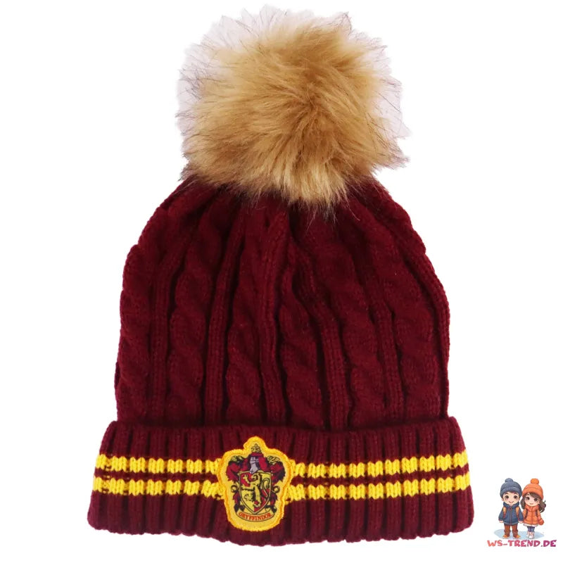 Harry Potter Gryffindor Slytherin Mädchen Winter Set Mütze plus Snood Schaal - WS-Trend.de
