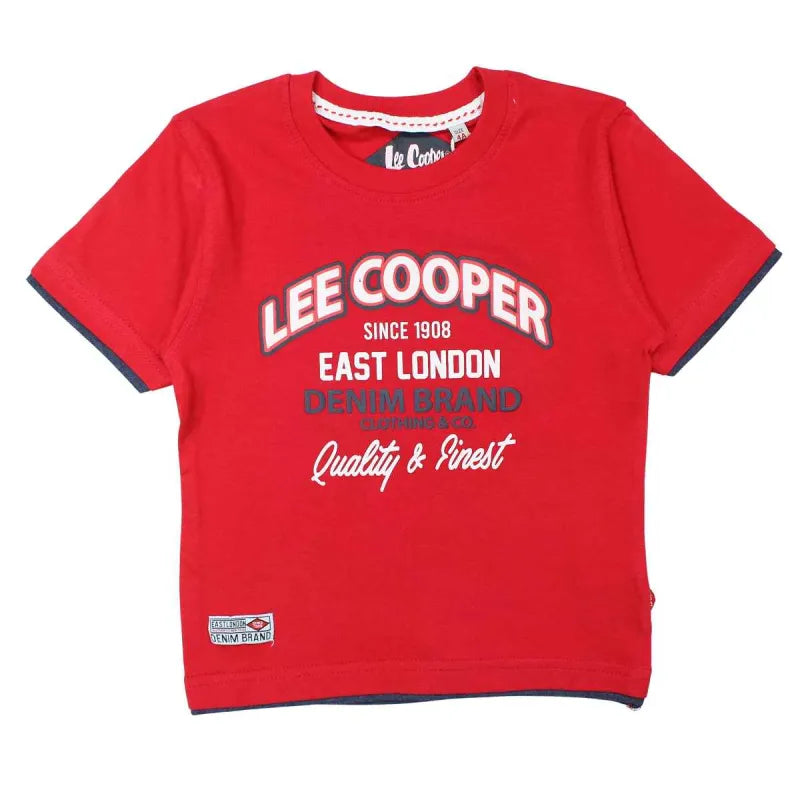 Lee Cooper Kinder Jungen T-Shirt Kurzarm Shirt - WS-Trend.de 104-164 Baumwolle