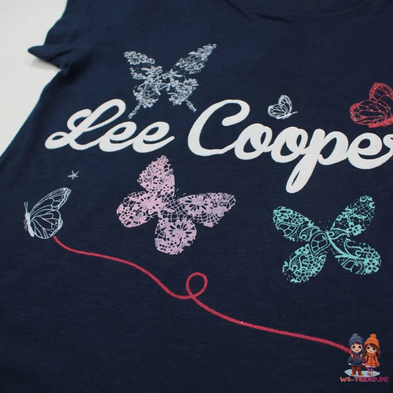 Lee Cooper Kinder Mädchen T-Shirt Kurzarm Shirt - WS-Trend.de Gr. 104-164 Baumwolle