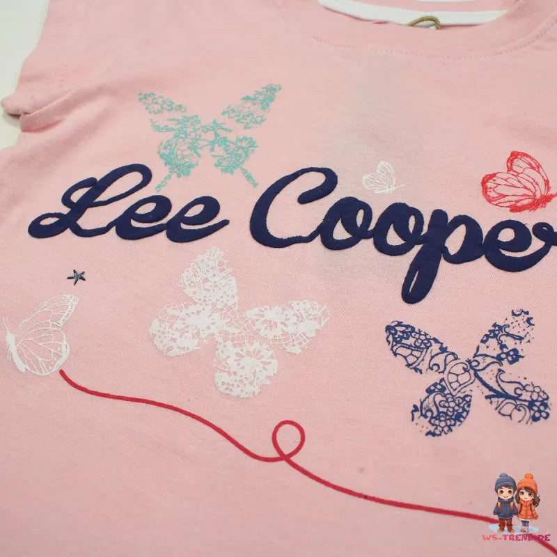 Lee Cooper Kinder Mädchen T-Shirt Kurzarm Shirt - WS-Trend.de Gr. 104-164 Baumwolle