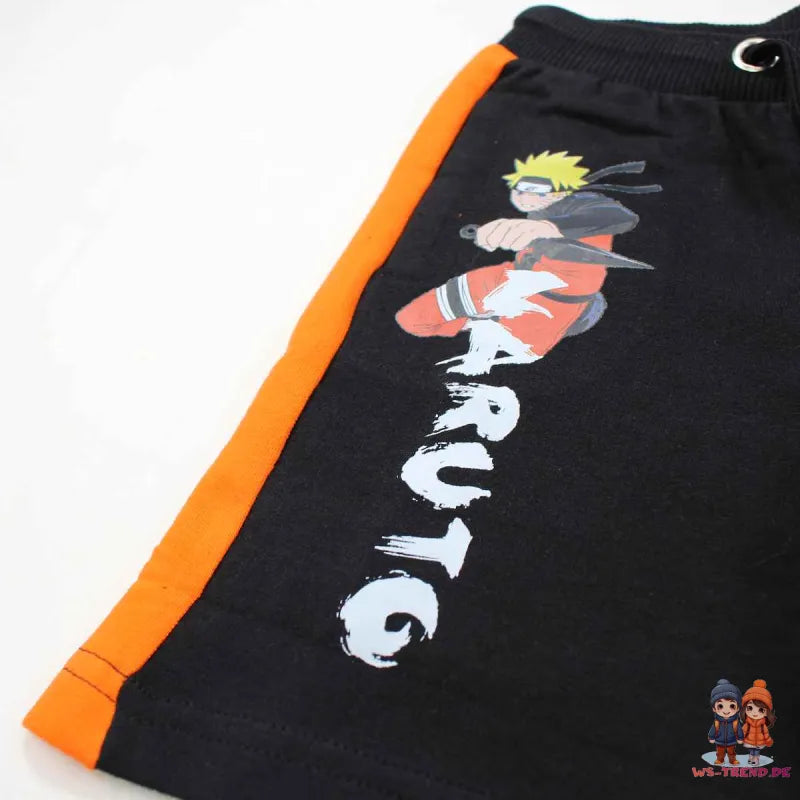 Naruto Shippuden Kinder Jungen Shorts WS Trend.de Gr. 110 bis 152 100% Baumwolle