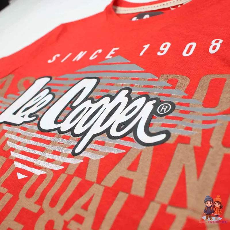 Lee Cooper Kinder Jungen T-Shirt Kurzarm Shirt - WS-Trend.de 104-164 Baumwolle