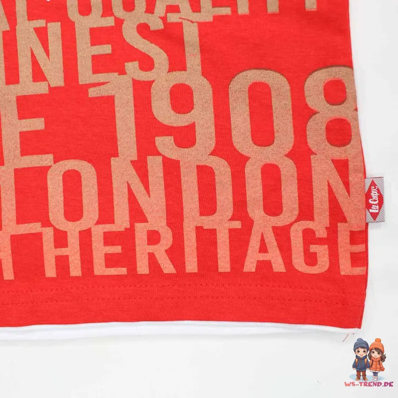 Lee Cooper Kinder Jungen T-Shirt Kurzarm Shirt - WS-Trend.de 104-164 Baumwolle