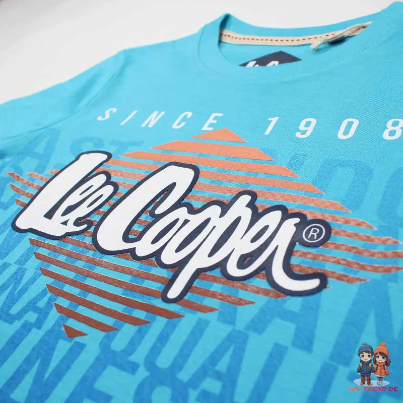 Lee Cooper Kinder Jungen T-Shirt Kurzarm Shirt - WS-Trend.de 104-164 Baumwolle