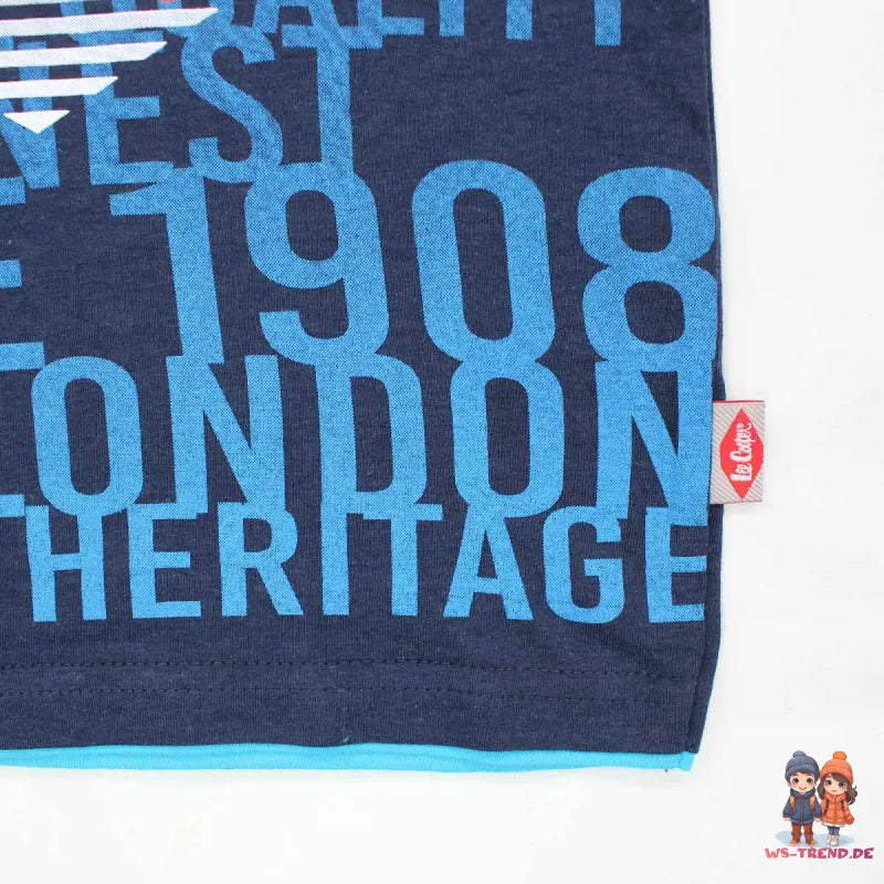 Lee Cooper Kinder Jungen T-Shirt Kurzarm Shirt - WS-Trend.de 104-164 Baumwolle