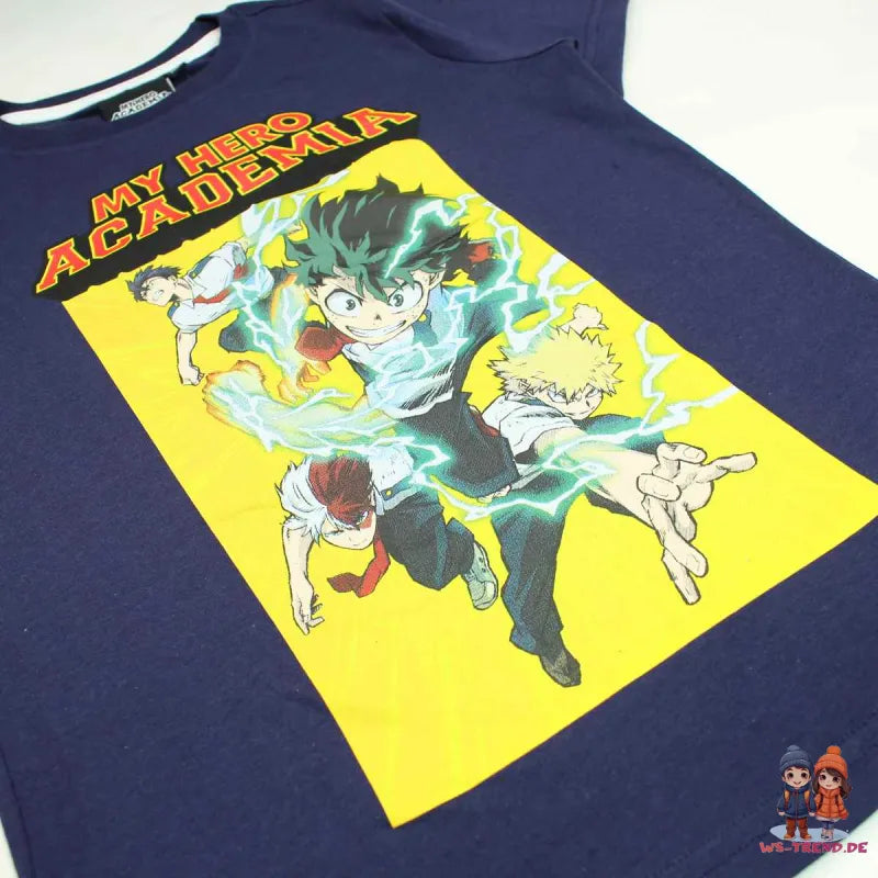 Anime My Hero Academia T-Shirt Kurzarm Shirt - WS-Trend.de 140-176 100% Baumwolle