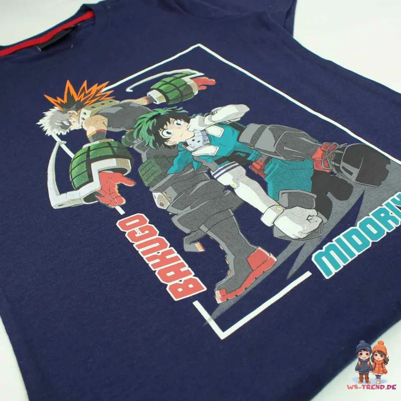 Anime My Hero Academia T-Shirt Kurzarm Shirt - WS-Trend.de 140-176 100% Baumwolle