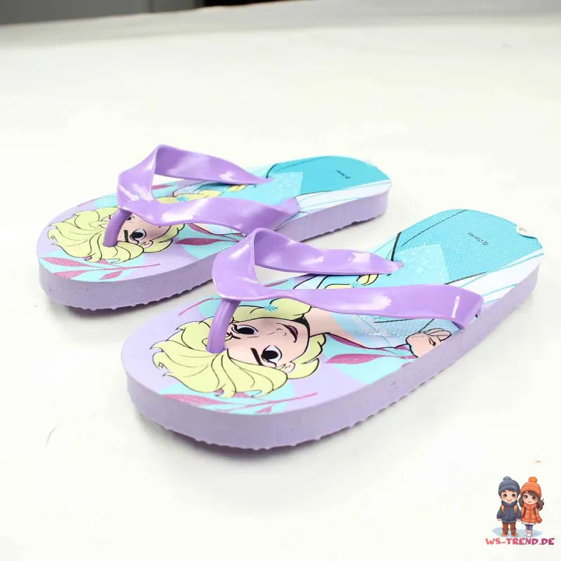 Disney Die Eiskönigin Elsa Kinder Flip Flops Latschen Zehentrenner - WS-Trend.de 25-32