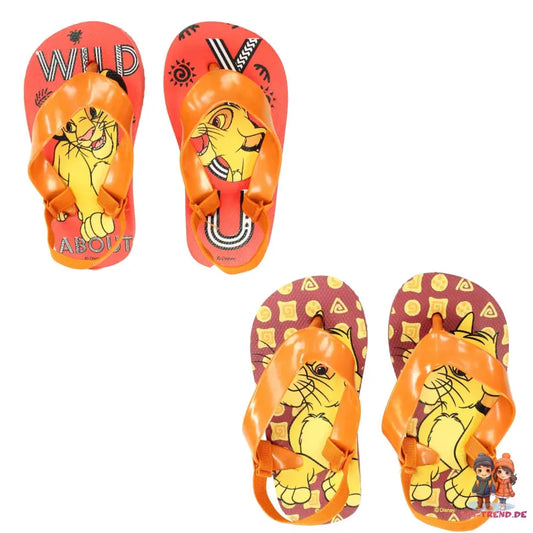 Disney König der Löwen Simba Kinder Baby Flip Flops mit Halteriemchen - WS-Trend.de Gr. 20-25