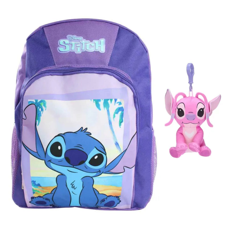 Disney Lilo und Stitch Mädchen Rucksack Schultasche Angel Plüschfigur 40x30x15 - WS-Trend.de