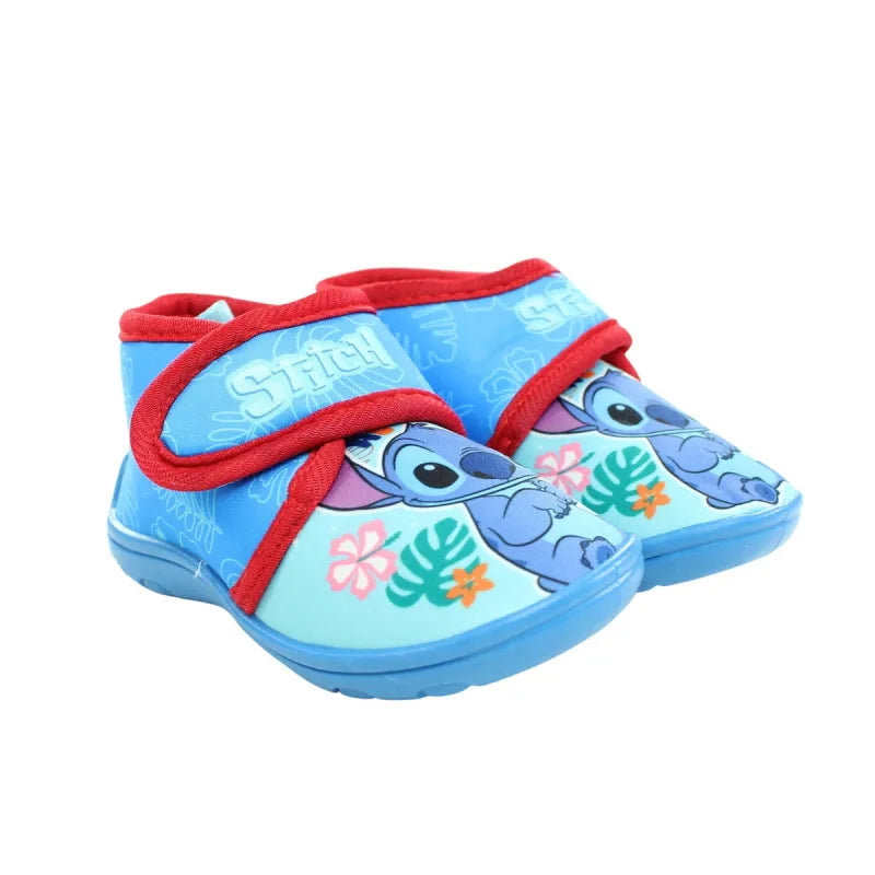 Disney Stitch Angel Kinder Hausschuhe Kitaschuhe Schlüpfschuhe mit Klett - WS-Trend.de 22 - 27