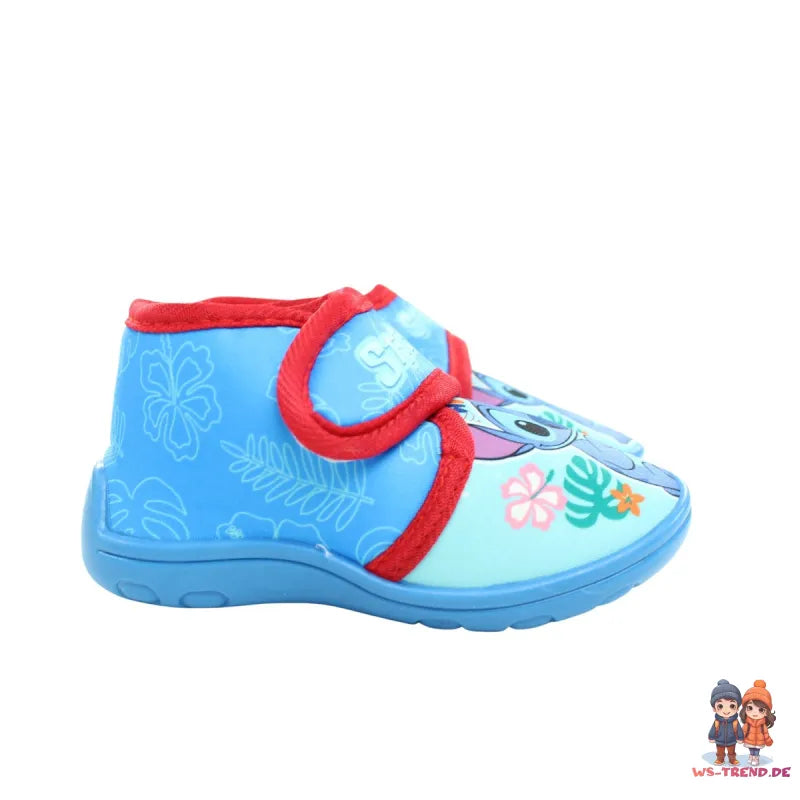 Disney Stitch Angel Kinder Hausschuhe Kitaschuhe Schlüpfschuhe mit Klett - WS-Trend.de 22 - 27