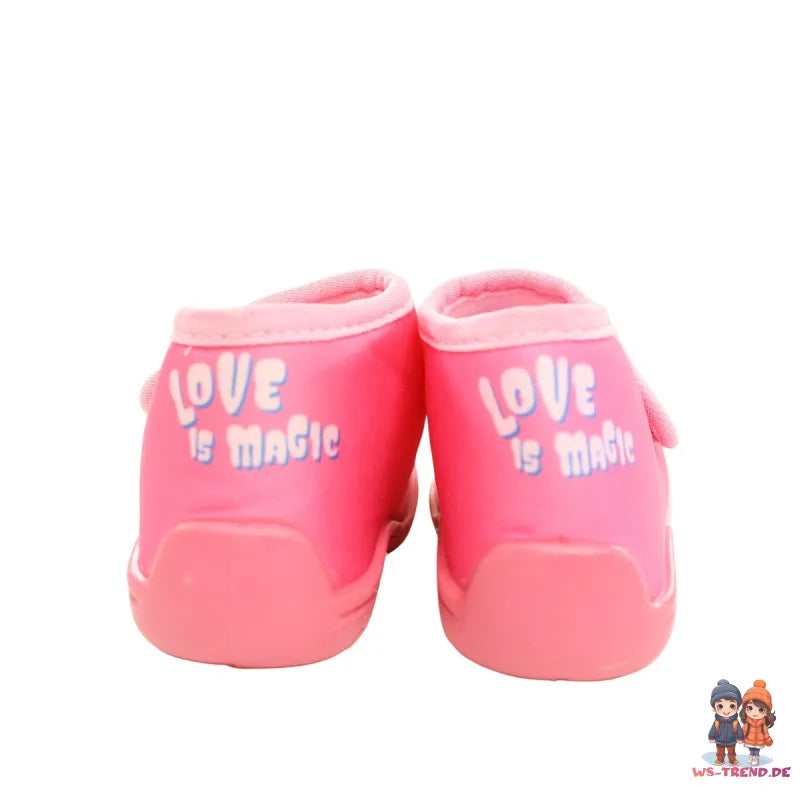 Disney Stitch Angel Kinder Hausschuhe Kitaschuhe Schlüpfschuhe mit Klett - WS-Trend.de 22 - 27