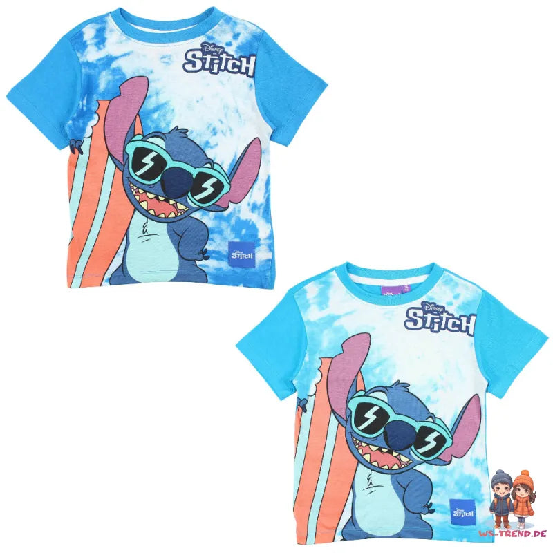 Disney Lilo und Stitch Kinder kurzarm T-Shirt Shirt - WS-Trend.de Gr. 98-128 100% Baumwolle