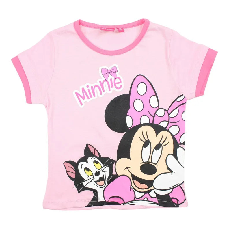 Disney Minnie Maus Figaro Kinder kurzarm T-Shirt Shirt - WS-Trend.de Mädchen Top Tops 98-128 Baumwolle