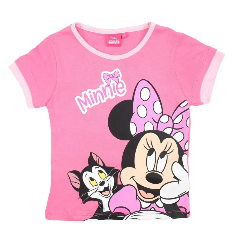 Disney Minnie Maus Figaro Kinder kurzarm T-Shirt Shirt - WS-Trend.de Mädchen Top Tops 98-128 Baumwolle