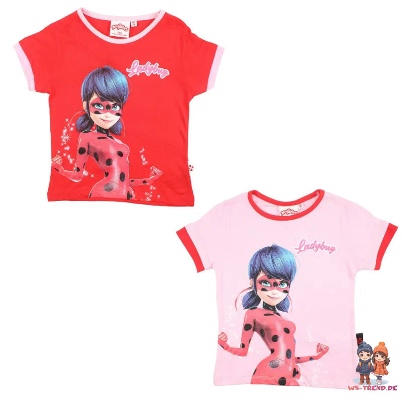 Miraculous Ladybug Mädchen Kinder T-Shirt Shirt - WS-Trend.de kurzarm Baumwolle 98-128