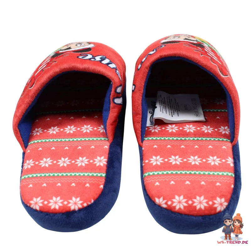 Disney Mickey Maus X-Mas Kinder Hausschuhe Slipper Schlüpfschuhe Pantoffeln - WS-Trend.de