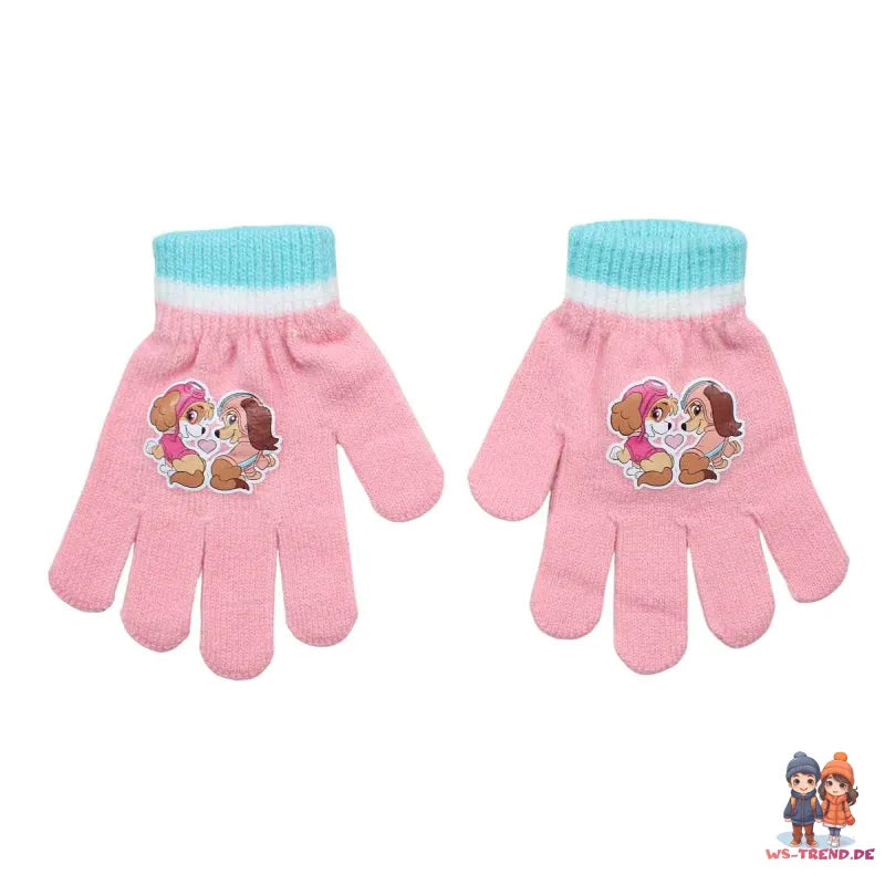Paw Patrol Skye Liberty Kinder 3tlg Set Winter Mütze plus Handschuhe Snood Gr.54 - WS-Trend.de
