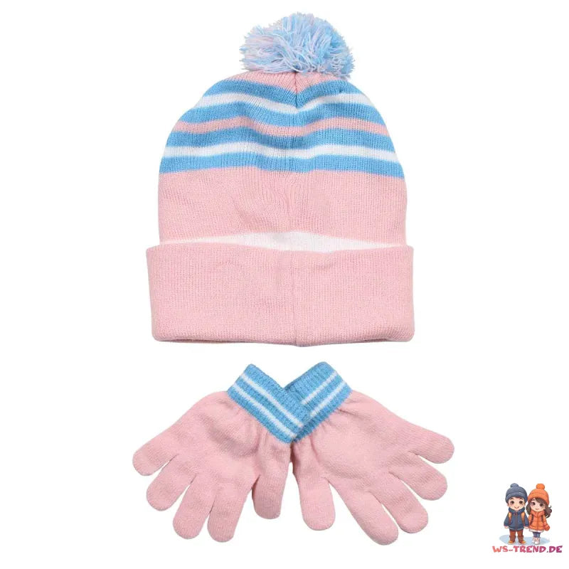 Disney Stitch und Angel Kinder Wintermütze plus Handschuhe - WS-Trend.de