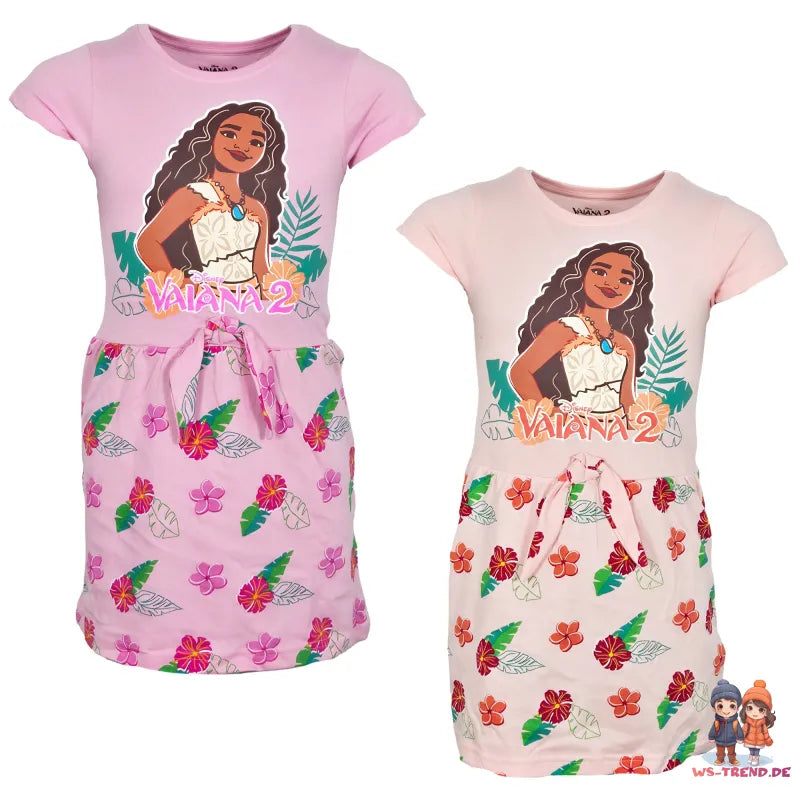 Disney Vaiana Moana Kinder Mädchen Sommerkleid Kleid - WS-Trend.de Gr 92-128 Baumwolle