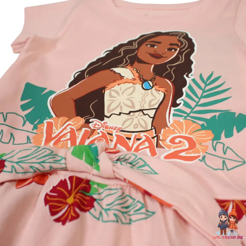 Disney Vaiana Moana Kinder Mädchen Sommerkleid Kleid - WS-Trend.de Gr 92-128 Baumwolle