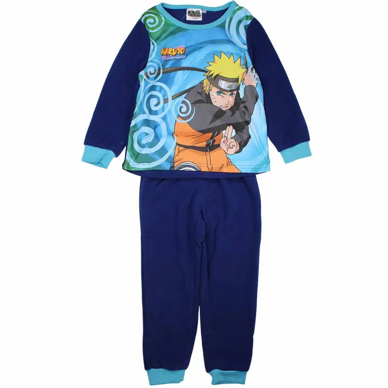 Anime Naruto Shippuden Fleece Jungen Langarm Schlafanzug Pyjama - WS-Trend.de 116-152
