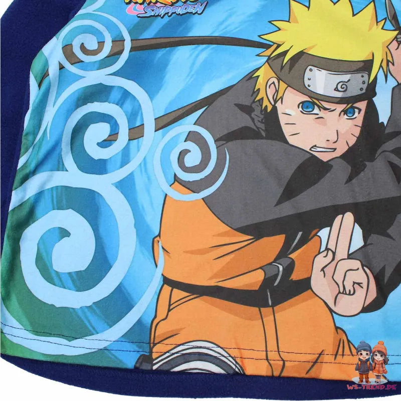 Anime Naruto Shippuden Fleece Jungen Langarm Schlafanzug Pyjama - WS-Trend.de 116-152