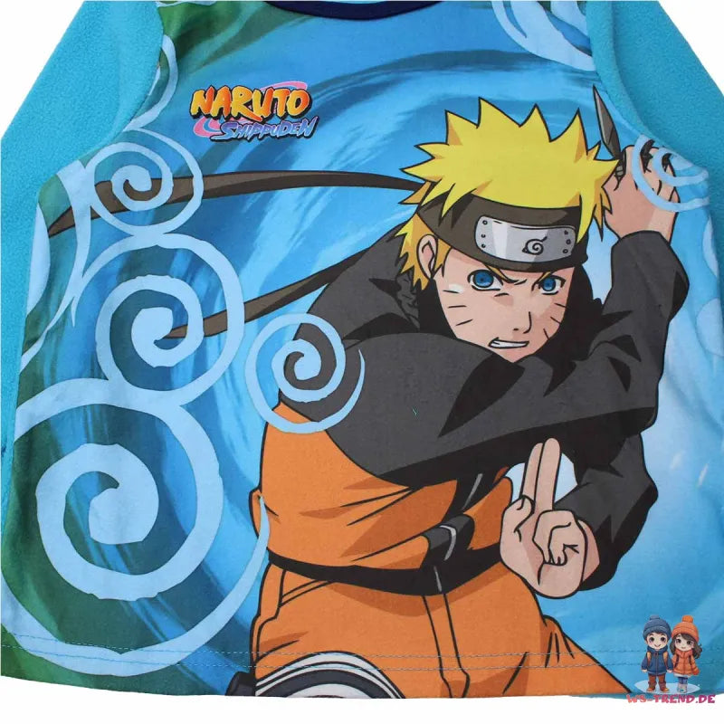 Anime Naruto Shippuden Fleece Jungen Langarm Schlafanzug Pyjama - WS-Trend.de 116-152