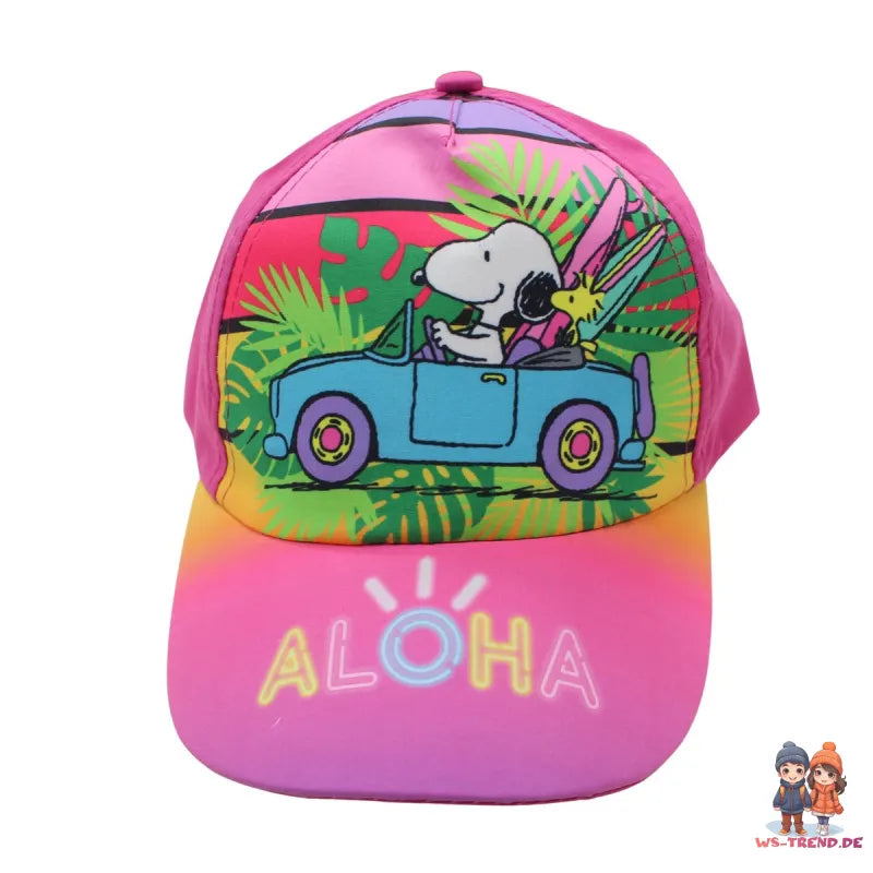 Snoopy Peanuts Mädchen Kinder Baby Basecap Baseball Kappe - WS-Trend.de 52 bis 56