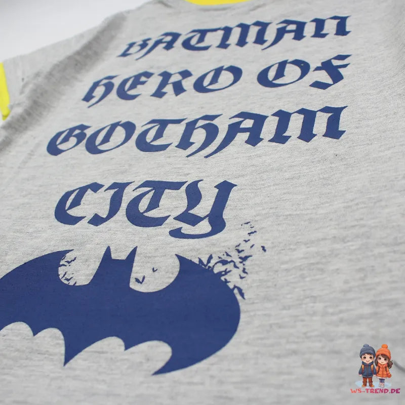 DC Comics Batman Kinder Jungen T-Shirt Kurzarm Shirt - WS-Trend.de 98 - 152 Baumwolle