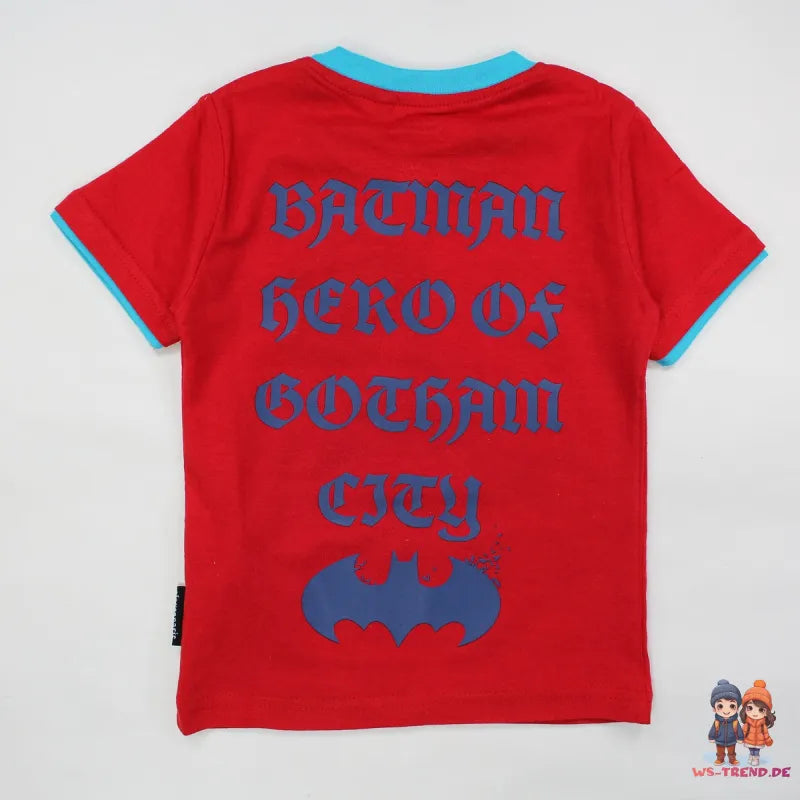 DC Comics Batman Kinder Jungen T-Shirt Kurzarm Shirt - WS-Trend.de 98 - 152 Baumwolle