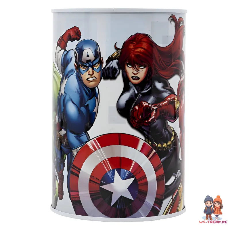 Marvel Avengers Kinder Jungen XL Spardose Sparschwein aus Weißblech - WS-Trend.de