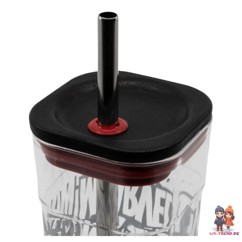 Marvel Avengers Trinkbecher Becher mit Edelstahl Trinkhalm 540 ml WS Trend.de