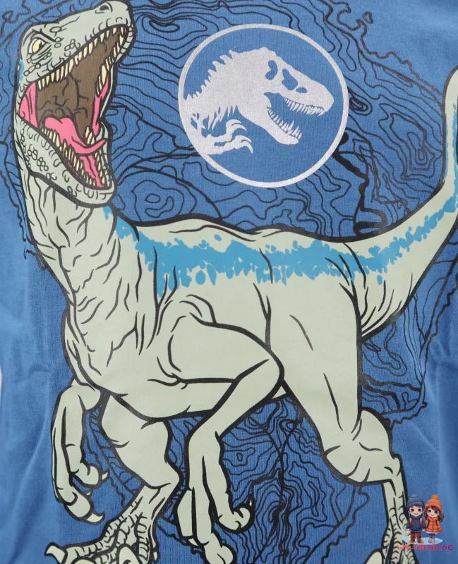 Jurassic World Kinder langarm T-Shirt - WS-Trend.de Shirt Gr. 104 - 128 Jungen Dinos T-Rex Baumwolle