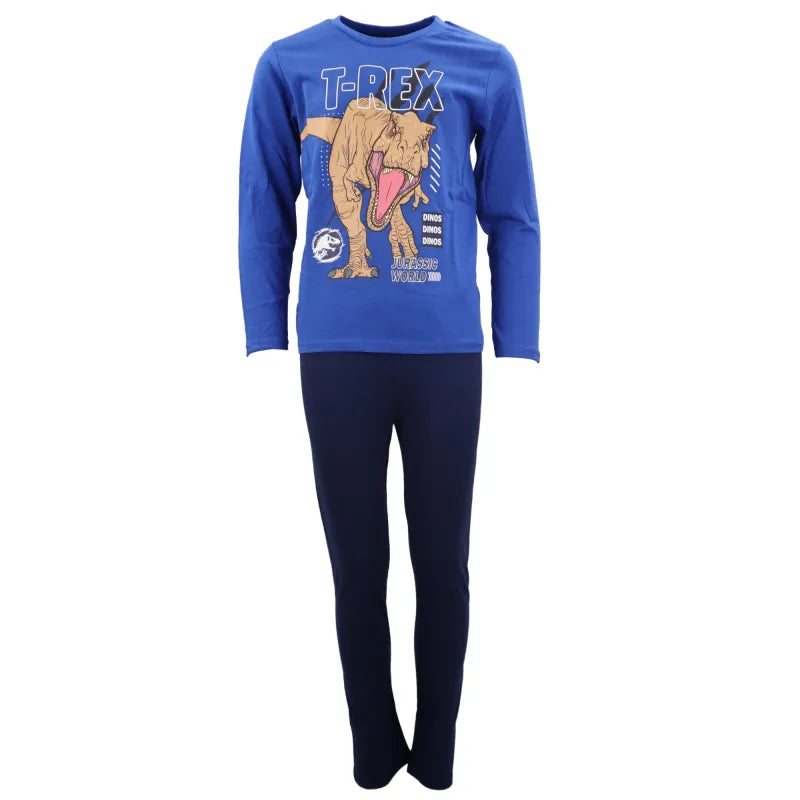 Jurassic World T-Rex Kinder Schlafanzug Pyjama - WS-Trend.de Jungen 104-128 Baumwolle