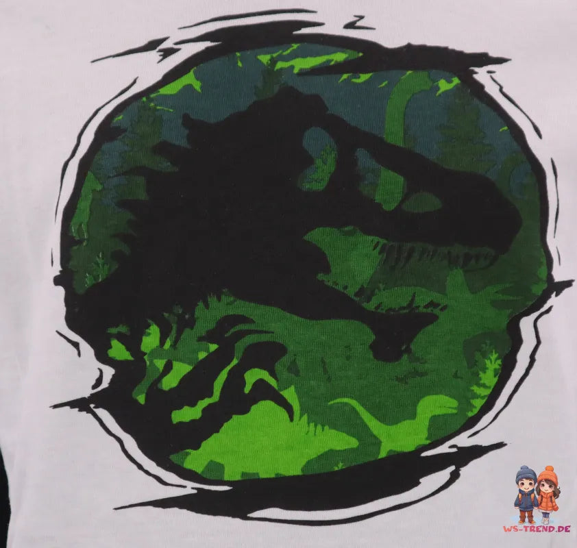 Jurassic World T-Rex Kinder Schlafanzug Pyjama - WS-Trend.de Jungen 104-128 Baumwolle