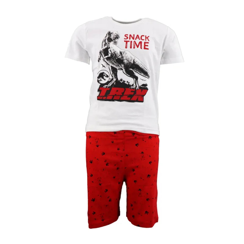 Jurassic World T-Rex Kinder Schlafanzug Pyjama - WS-Trend.de Jungen 98-128 Baumwolle