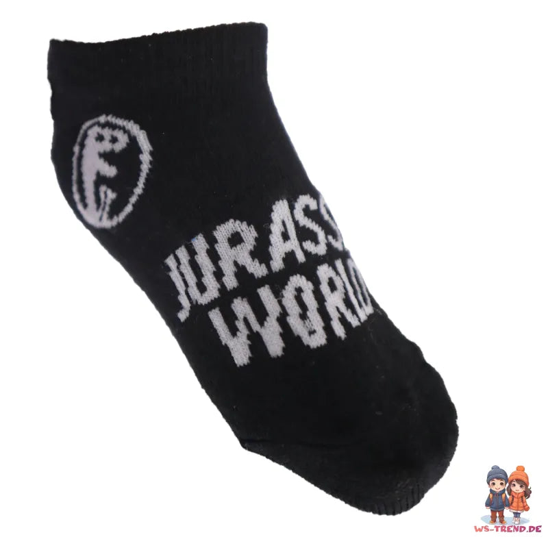 Jurassic World T-Rex lange Kinder kurze Socken 2er Pack - WS-Trend.de Gr. 27 bis 38 für Jungen
