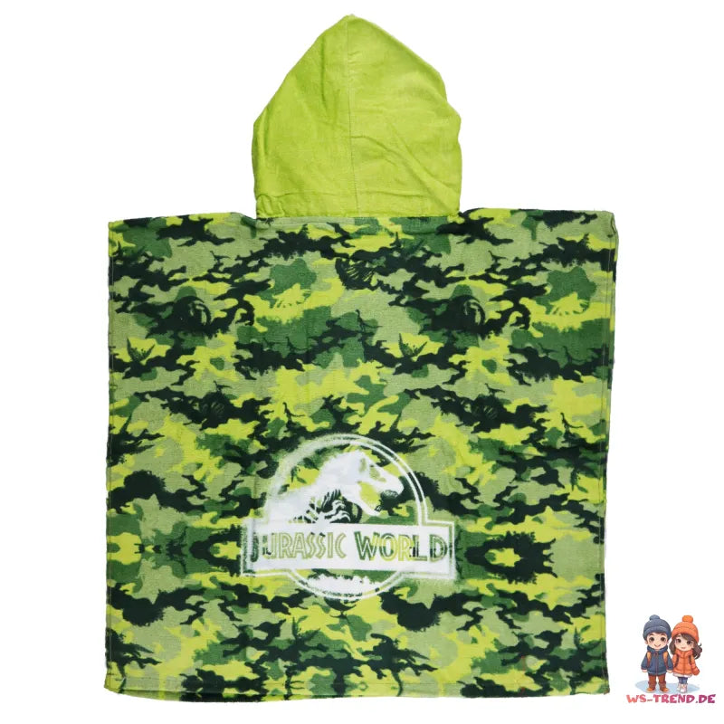 Jurassic World Velociraptor Blue Kinder Mikrofaser Badeponcho - WS-Trend.de Poncho Baumwolle