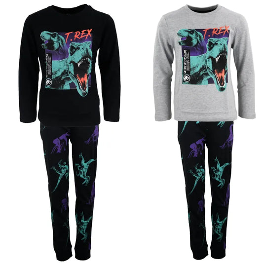 Jurassic World T-Rex Blue Jungen Kinder Pyjama Schlafanzug - WS-Trend.de 134-164 Baumwolle