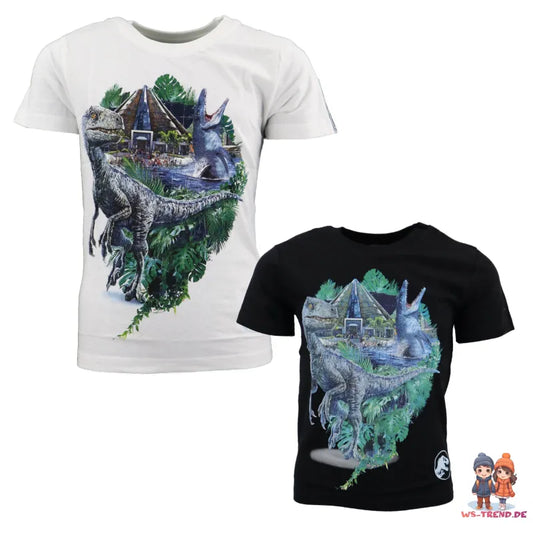 Jurassic World Jungen Kinder kurzarm T-Shirt - WS-Trend.de Dinos Velo 110 bis 140 Baumwolle