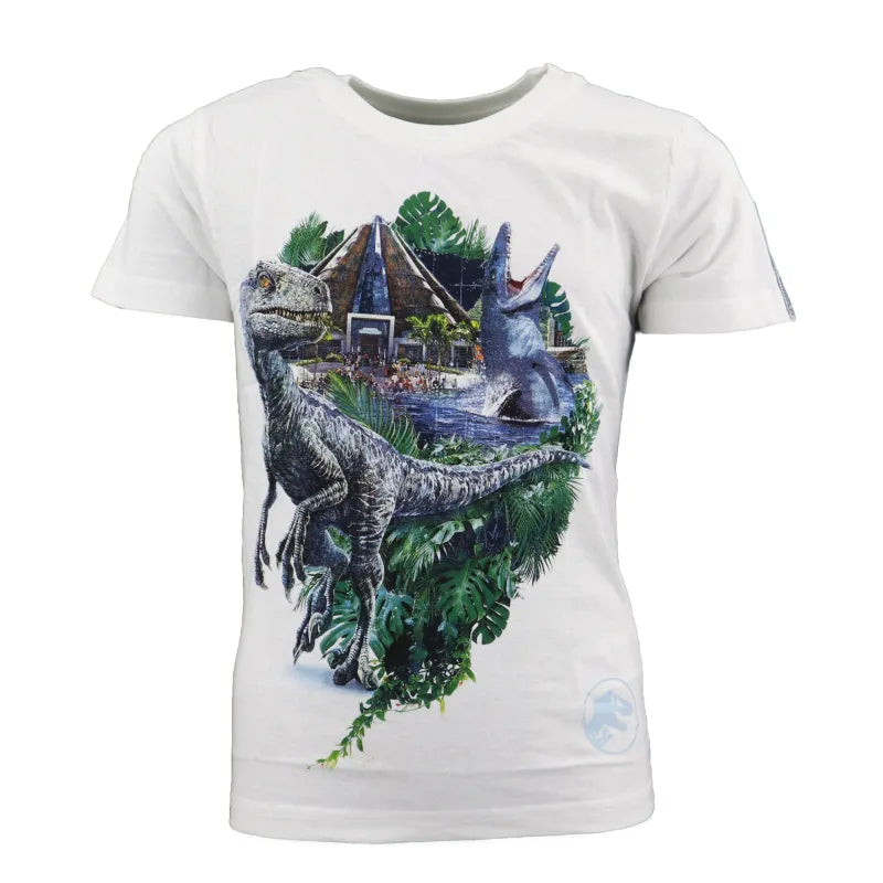 Jurassic World Jungen Kinder kurzarm T-Shirt - WS-Trend.de Dinos Velo 110 bis 140 Baumwolle
