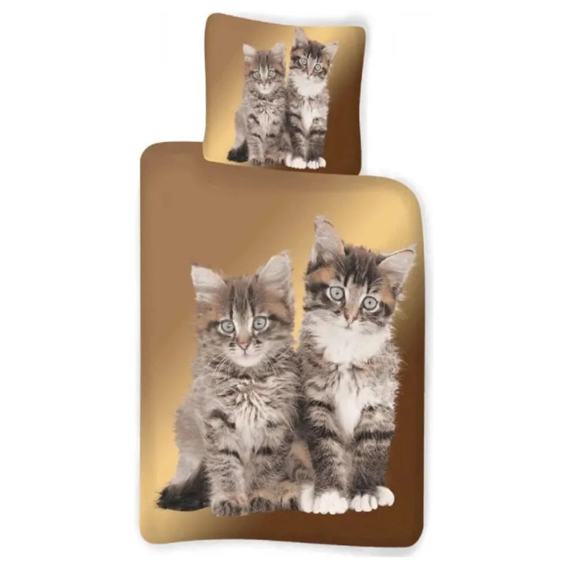 Katzen Bettwäsche 2tlg Set 135x200 80x80 cm Garnitur 100% Baumwolle - WS-Trend.de