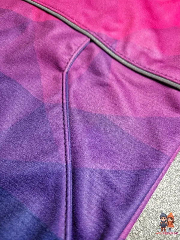 WAMU Mosaic Softshelljacke Kinder Jacke mit Kapuze - WS-Trend.de Die Gr. 98-128