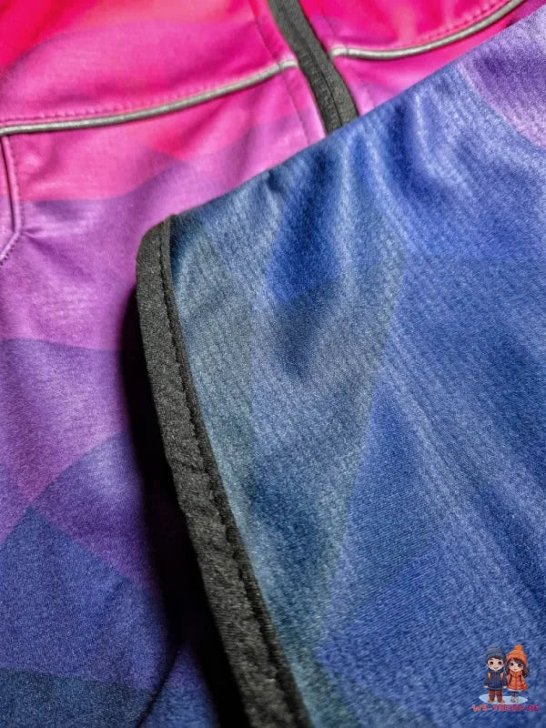 WAMU Mosaic Softshelljacke Kinder Jacke mit Kapuze - WS-Trend.de Die Gr. 98-128