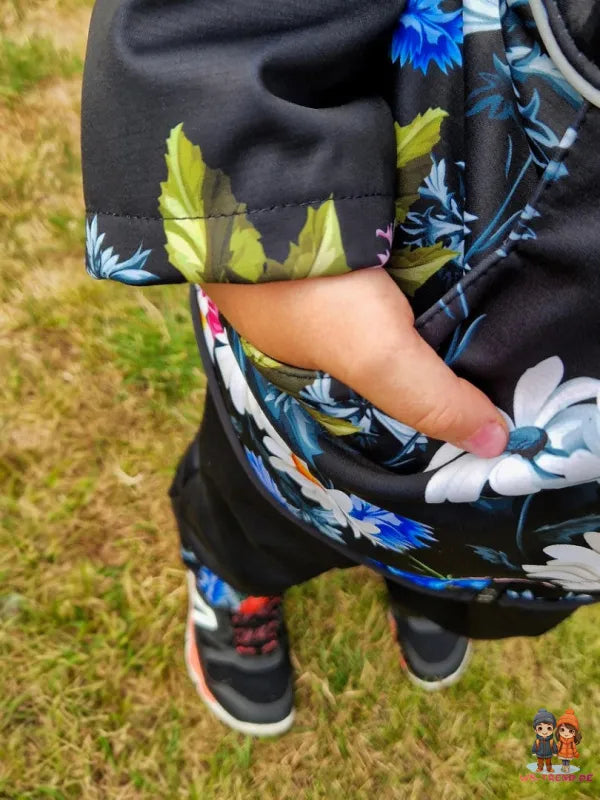WAMU Wild Flowers Softshelljacke Kinder Jacke mit Kapuze - WS-Trend.de Gr. 104-128